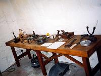 Astronomie 06  Arbeitsplatz von Friedrich Wilhelm Herschel in Bath, England, an dem Spiegel f&uuml;r seine Telekope schliff.