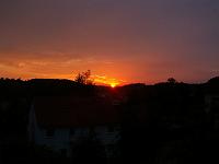 DieSonne 14  Sonnenunergang am 28.07.2008 &uuml;ber Lonsee.