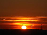 DieSonne 37  Sonnenuntergang &uuml;ber Ettlenschie&szlig; am 15.03.2013 gegen 19:23.