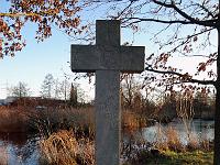 Objekte 127  Wegkreuz hinter Schloss Werdenstein in Dellmensingen am 23.12.2013