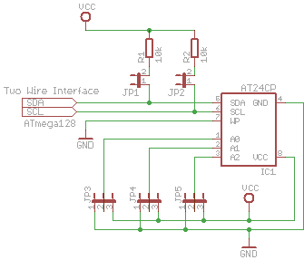 Beschaltung des externen EEPROM