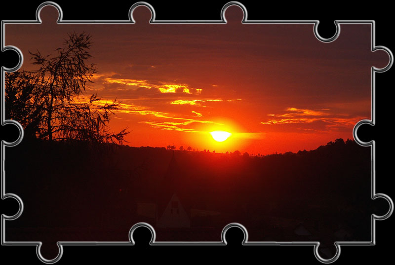Sonnenuntergang über Lonsee
