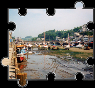 Hafenbecken in West Looe Hafenbecken in West Looe