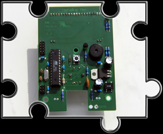Die fertige bestückte Platine - Bottom-Layer