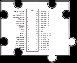 Pinout des ATmega16 Pinout des ATmega16