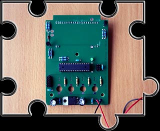 Die fertige bestückte Platine - Bottom-Layer