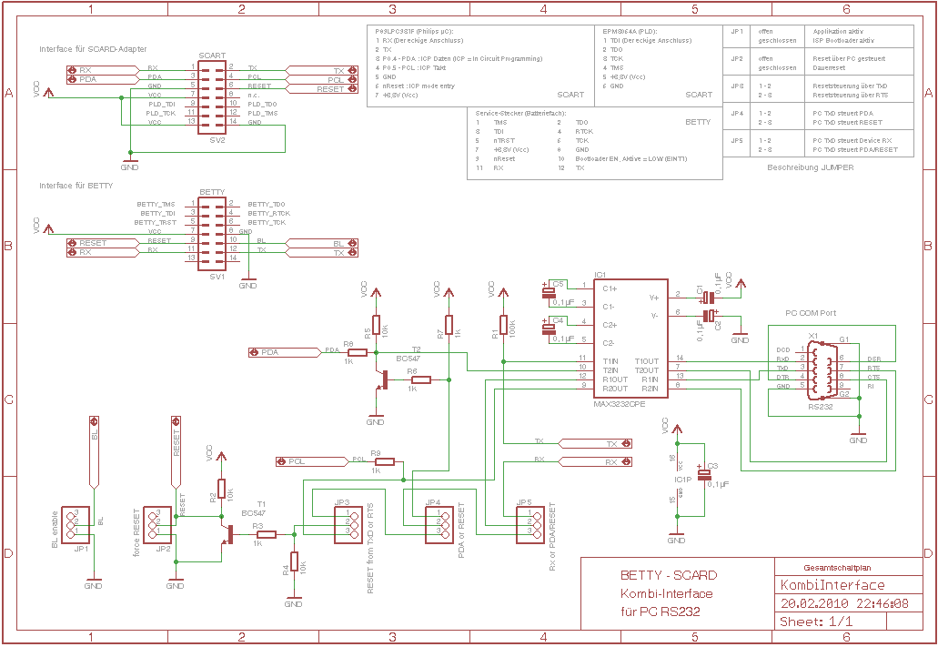 Kombi-Programmierinterface Betty und Scart Kombi-Programmierinterface Betty und Scart