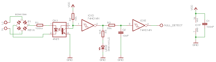 Dimmer Nulldurchgangserkennung