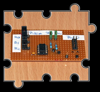 Prototyp der EEPROM Beschaltung Prototyp der EEPROM Beschaltung