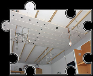 Die Holzdecke im Teilaufbau Die Holzdecke im Teilaufbau