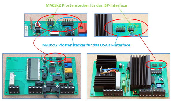 ISP- und USART-Interface
