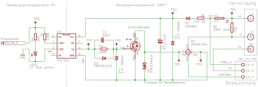 Dimmer Leistungsteil IGBT Stufe