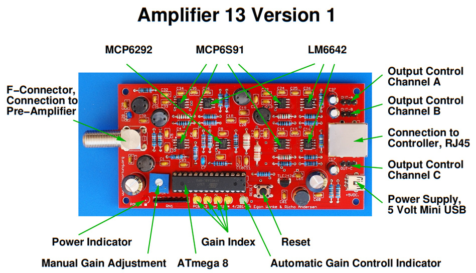 Der E-Feld Antennenverstärker PCB 13 Version 1