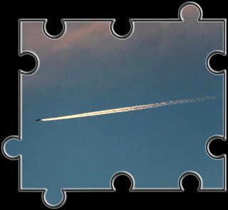 Kondensstreifen über Lonsee am 11.07.2011